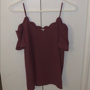Off the shoulder blouse